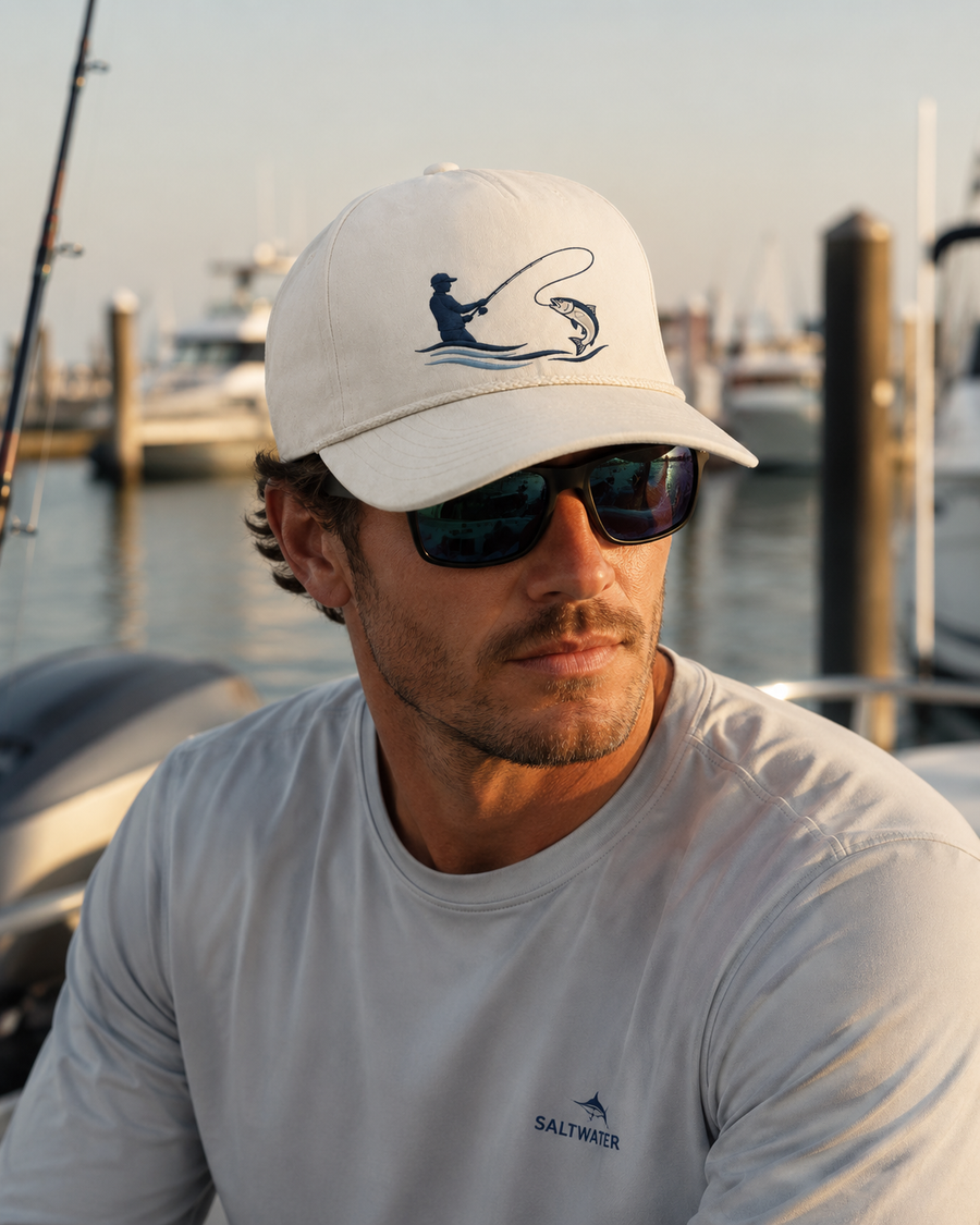 BullzEye Fisherman Angler Rope Cap