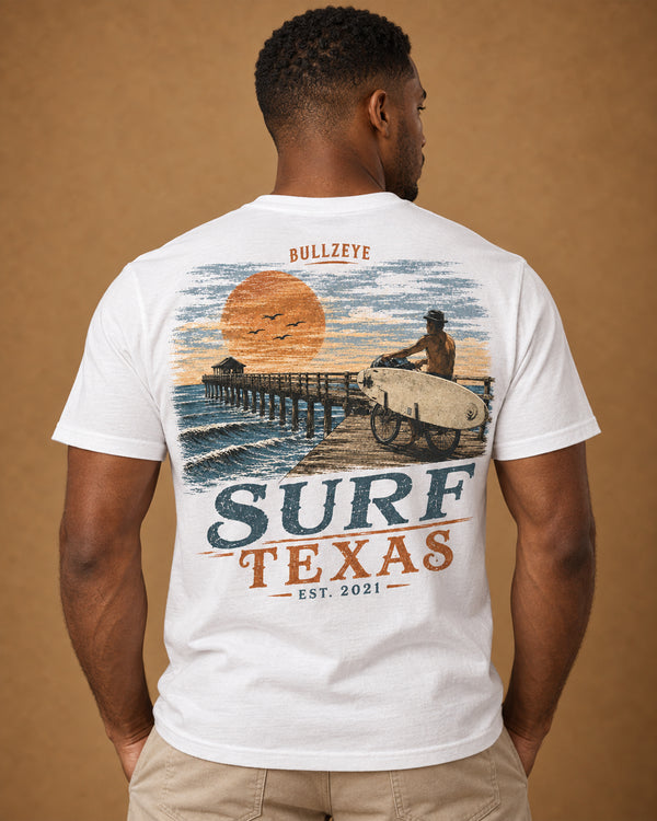 Bullzeye Surf Texas Pier Tee