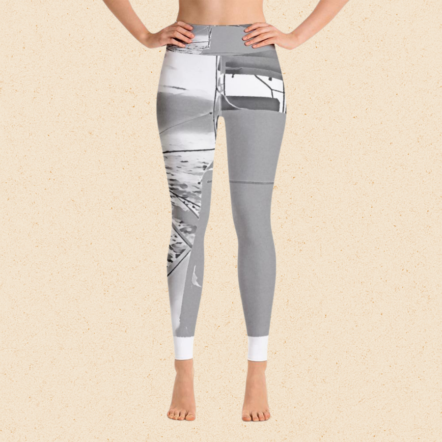 B/W Sunset 1 Yoga Leggings