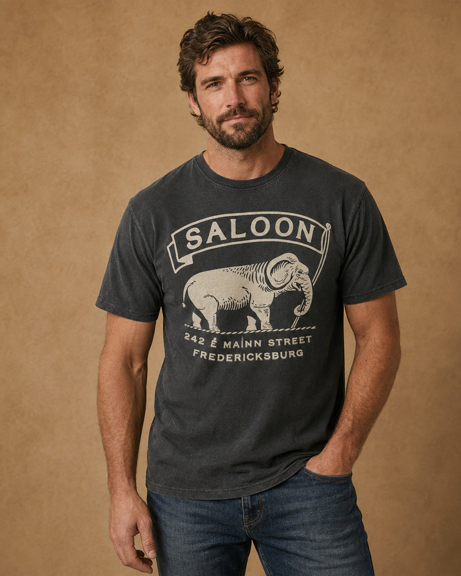 Fredericksburg Saloon Elephant Tee