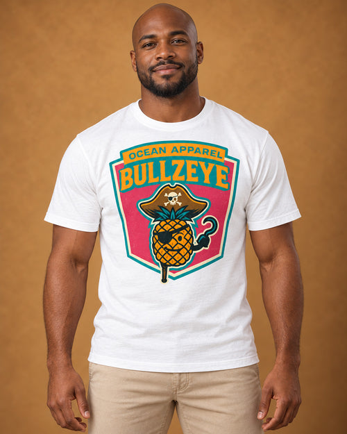 Bullzeye Pineapple Pirate Badge Tee