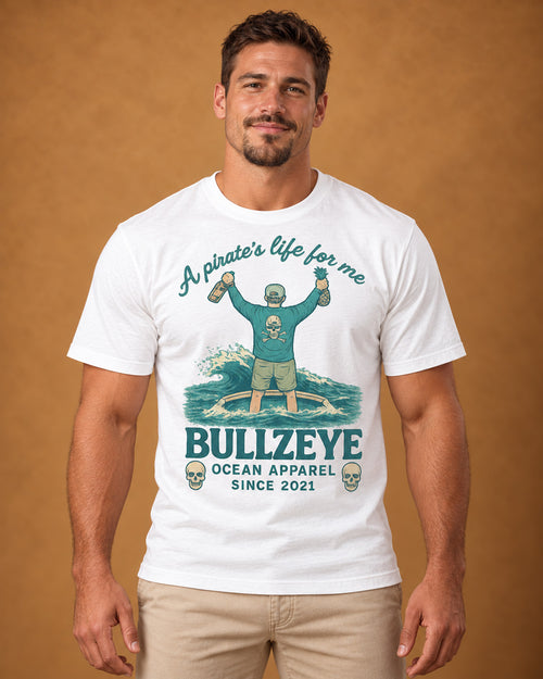 Bullzeye A Pirate's Life for Me Tee front