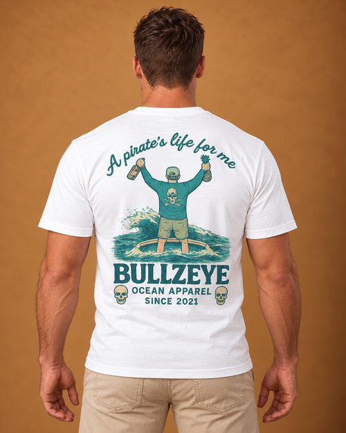 Bullzeye A Pirate's Life for Me Tee back