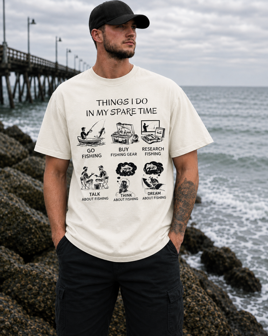Things I Do In My Spare Time Fishing T-Shirt